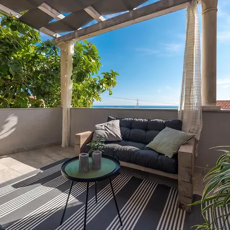 Nedia - 2 With Private Pool & Sea View Ferienhaus Mlini