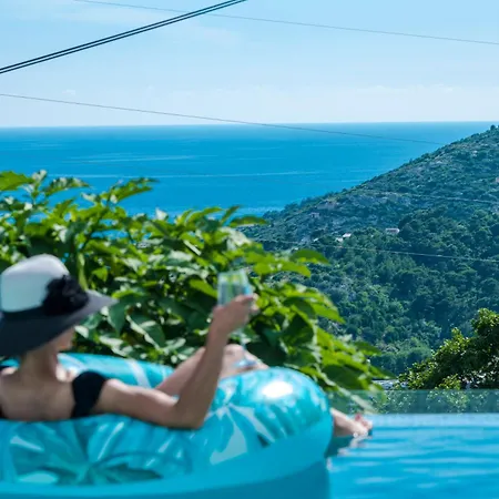 Nedia - 2 With Private Pool & Sea View Ferienhaus *